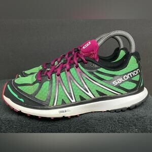 Salomon X Tour City Trail Womens Size 6.5 Green Athletic Running Shoes Sneakers